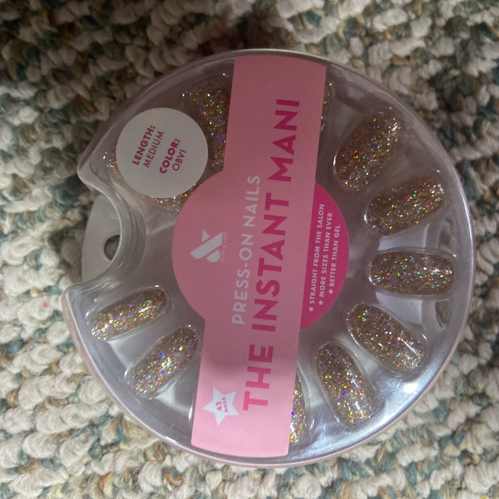 Glitter Press-On Nails
